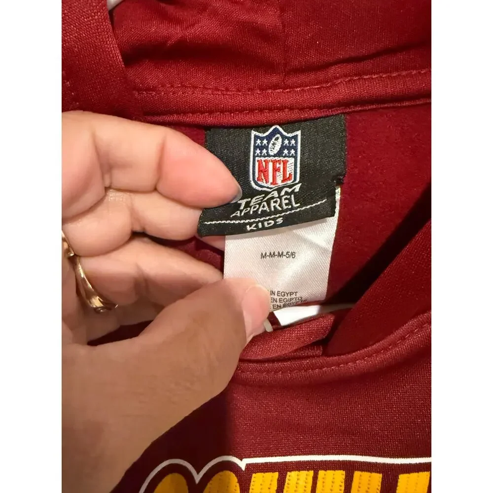 NWOT Washington Commanders NFL Kids Hoodie Youth M 5/6 Burgundy
